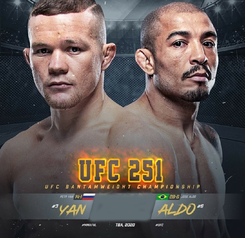Бой Петр Ян vs. Жозе Алдо на турнире UFC 251